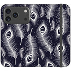 Feathers in Bloom Vegan Leather — iPhone 17 Pro Wallet Case — Finnaij