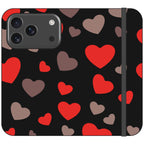 Red Hearts — iPhone 17 Pro Wallet Case — Finnaij