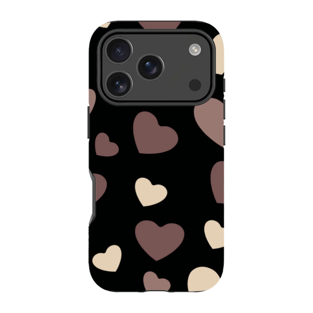 White & Black Hearts — iPhone 17 Pro Tough Case — Finnaij