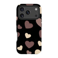 White & Black Hearts — iPhone 17 Pro Tough Case — Finnaij