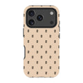 Monogram Beige Harvest — iPhone 17 Pro Tough Case — Finnaij