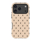 Monogram Beige Harvest — iPhone 17 Pro Tough Case — Finnaij