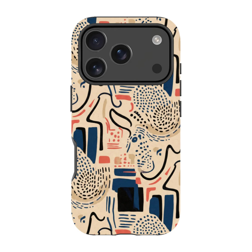 Sandstone Adire by Ada Okoye — iPhone 17 Pro Tough Case — Finnaij