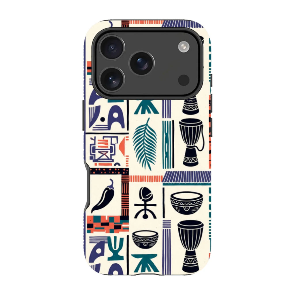Market Day Icons by Ada Okoye — iPhone 17 Pro Tough Case — Finnaij