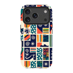 Coastal Indigo Tiles by Ada Okoye — iPhone 17 Pro Tough Case — Finnaij