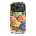 Market Umbrellas from Above by Tobi Akinyemi — iPhone 17 Pro Tough Case — Finnaij