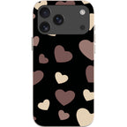 White & Black Hearts — iPhone 18 Pro Max Bio-degradable Case — Finnaij