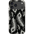 Feathers in Bloom Black — iPhone 18 Pro Max Bio-degradable Case — Finnaij