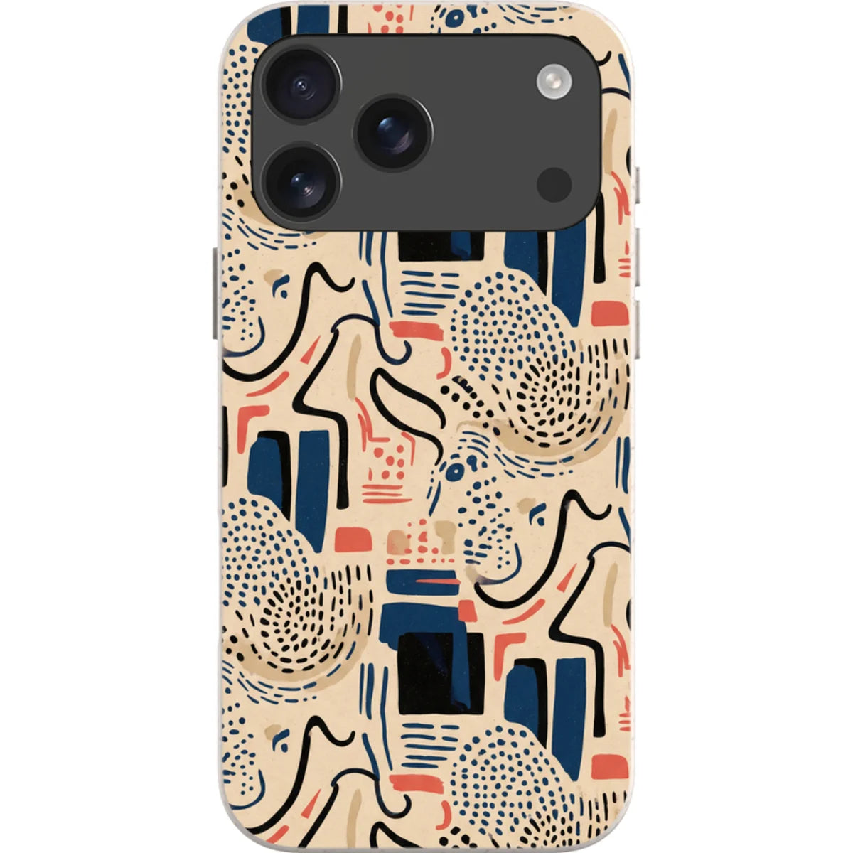 Sandstone Adire by Ada Okoye — iPhone 18 Pro Max Bio-degradable Case — Finnaij