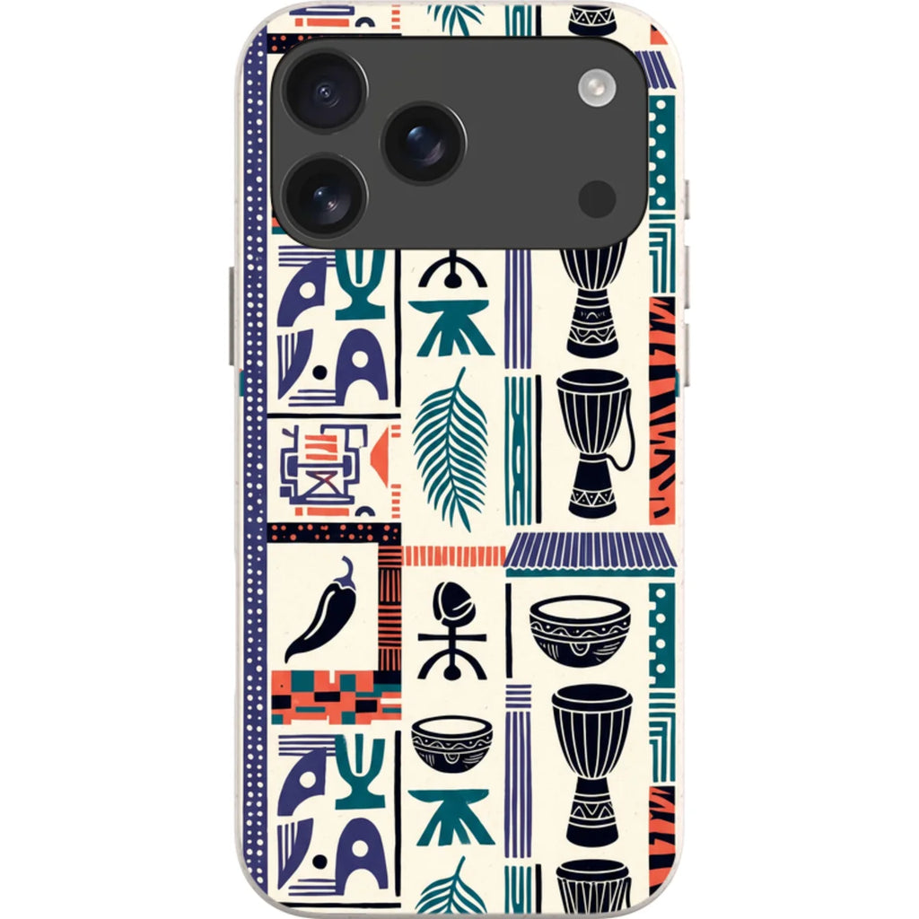 Market Day Icons by Ada Okoye — iPhone 18 Pro Max Bio-degradable Case — Finnaij