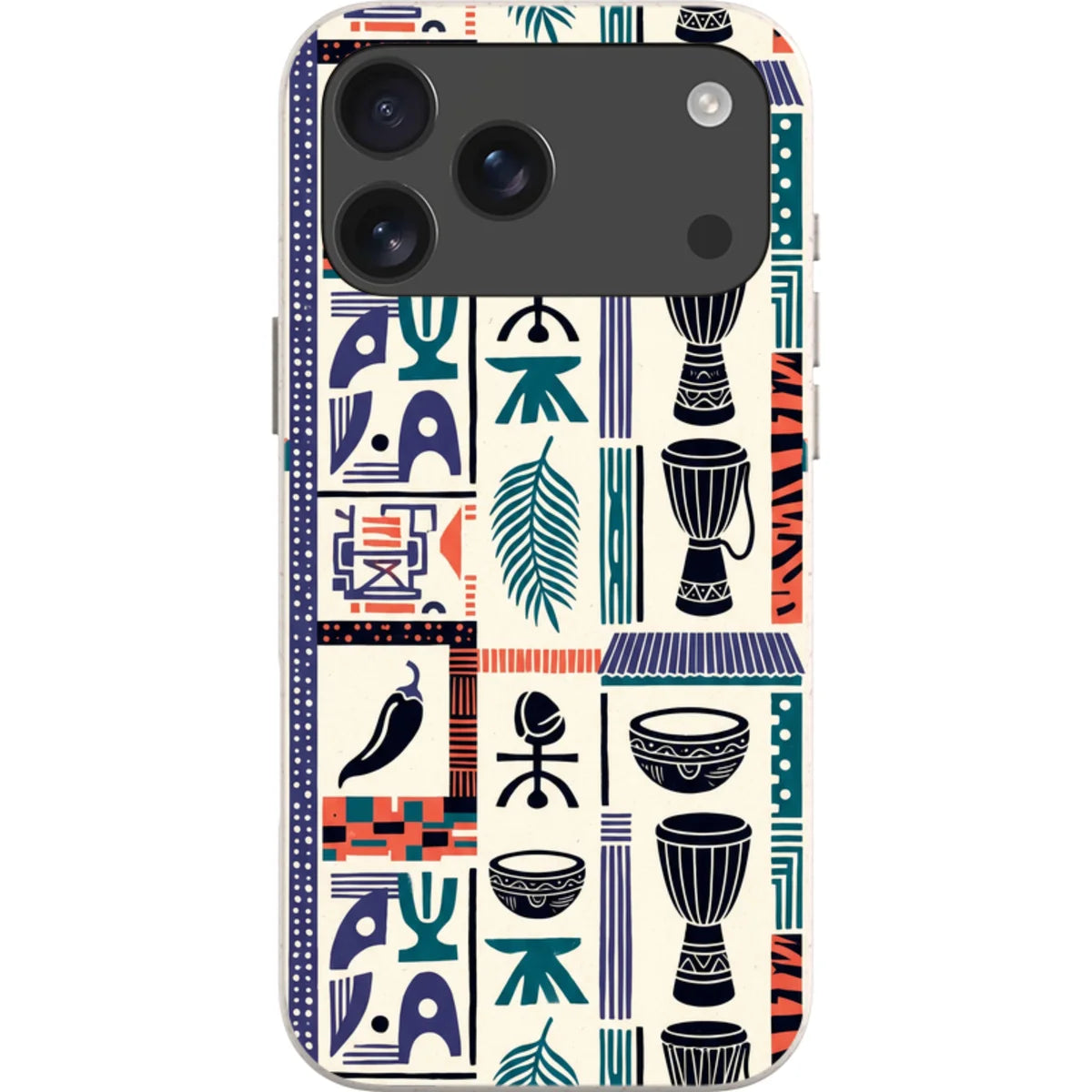 Market Day Icons by Ada Okoye — iPhone 18 Pro Max Bio-degradable Case — Finnaij