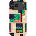Ankara Blocks on Sand by Ada Okoye — iPhone 18 Pro Max Bio-degradable Case — Finnaij