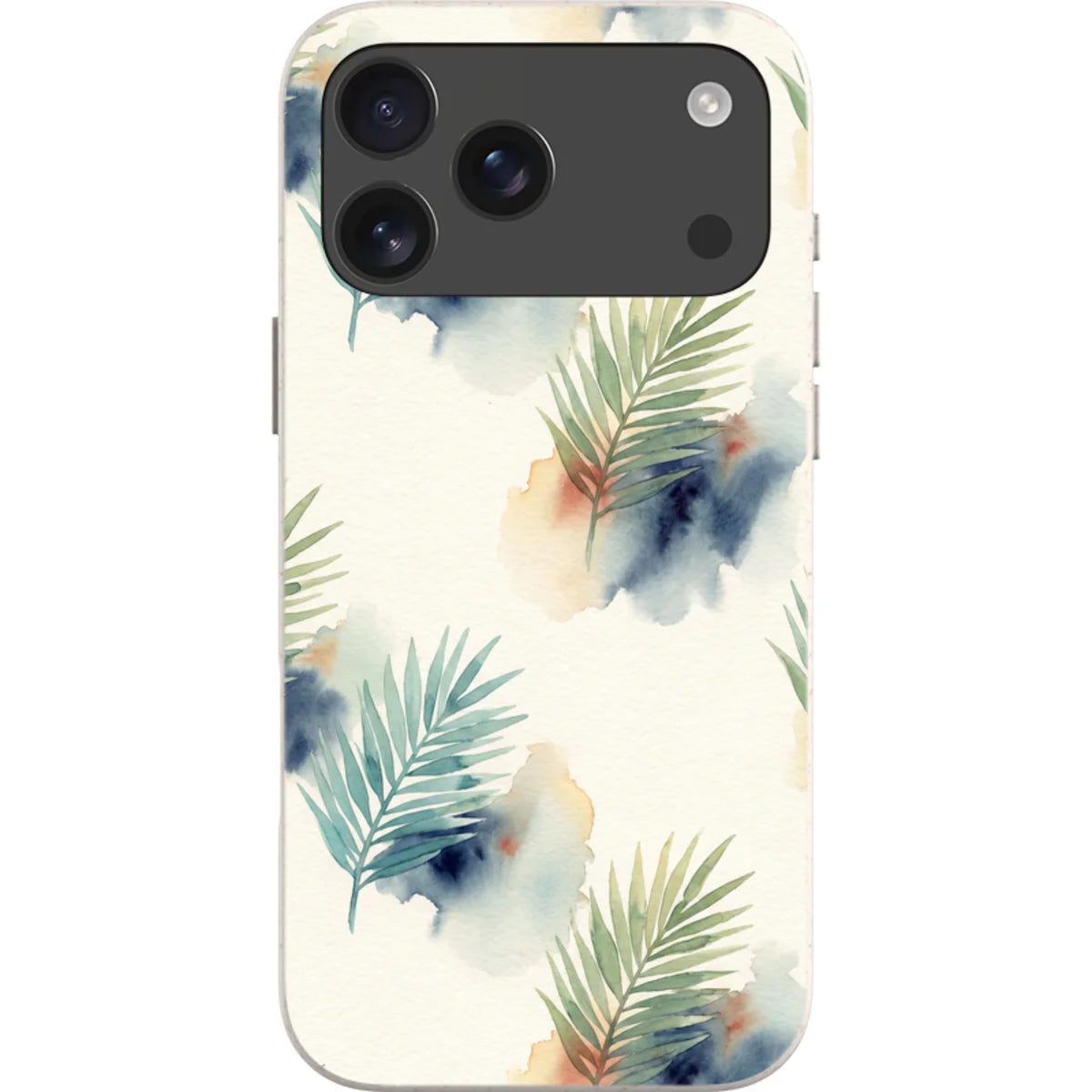 Palm Frond Breeze Pattern by Tobi Akinyemi — iPhone 18 Pro Max Bio-degradable Case — Finnaij