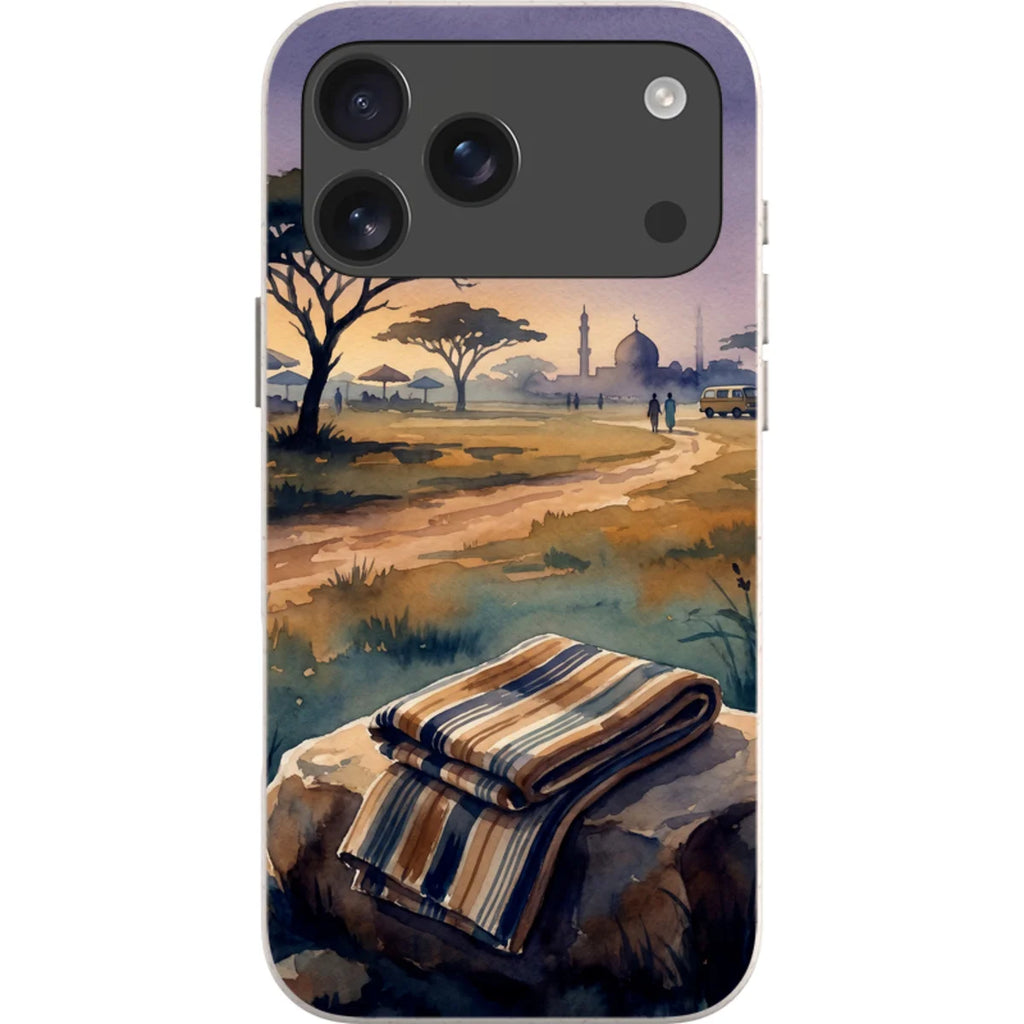 Aso-Oke Accent in the Landscape by Tobi Akinyemi — iPhone 18 Pro Max Bio-degradable Case — Finnaij