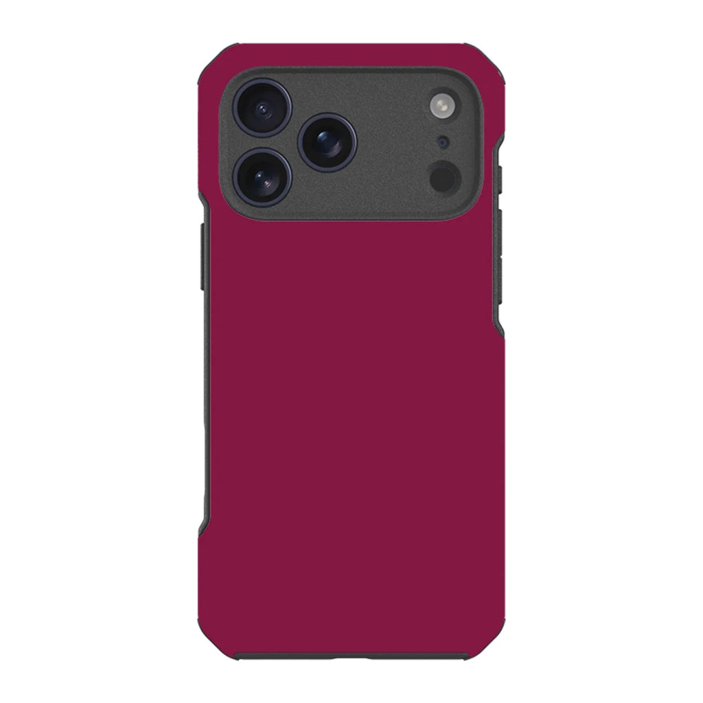 Simple Range Burgundy Orchid — iPhone 18 Pro Max Impact Armour MagSafe Case — Finnaij