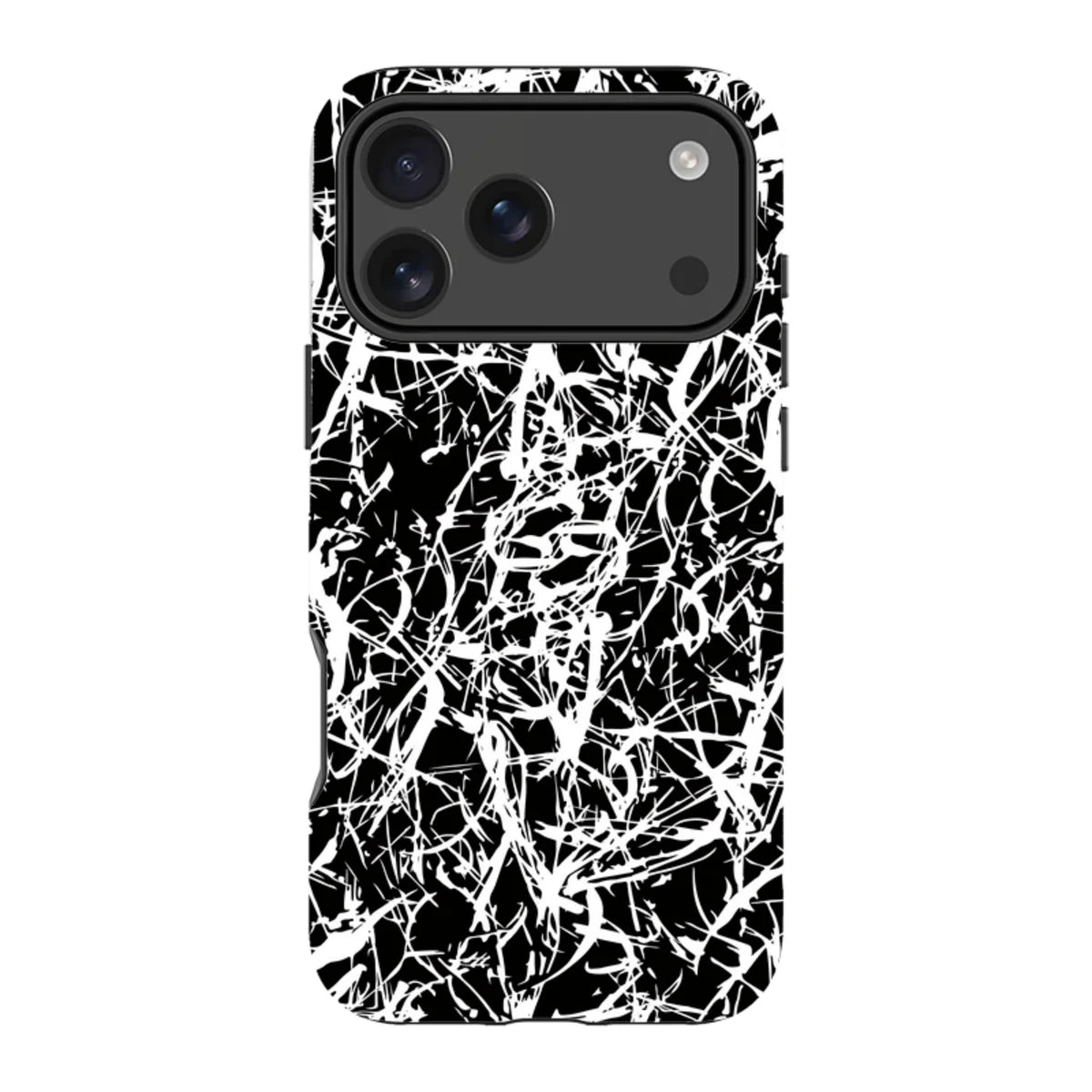 Black-White Grunge — iPhone 18 Pro Max Magsafe Tough Case — Finnaij