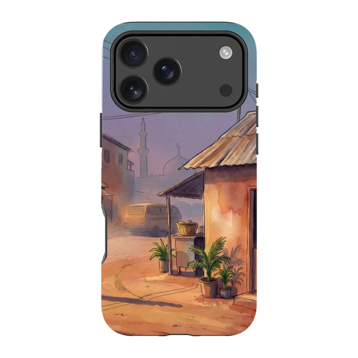 City Edge Quiet Street by Tobi Akinyemi — iPhone 18 Pro Max MagSafe Tough Case — Finnaij