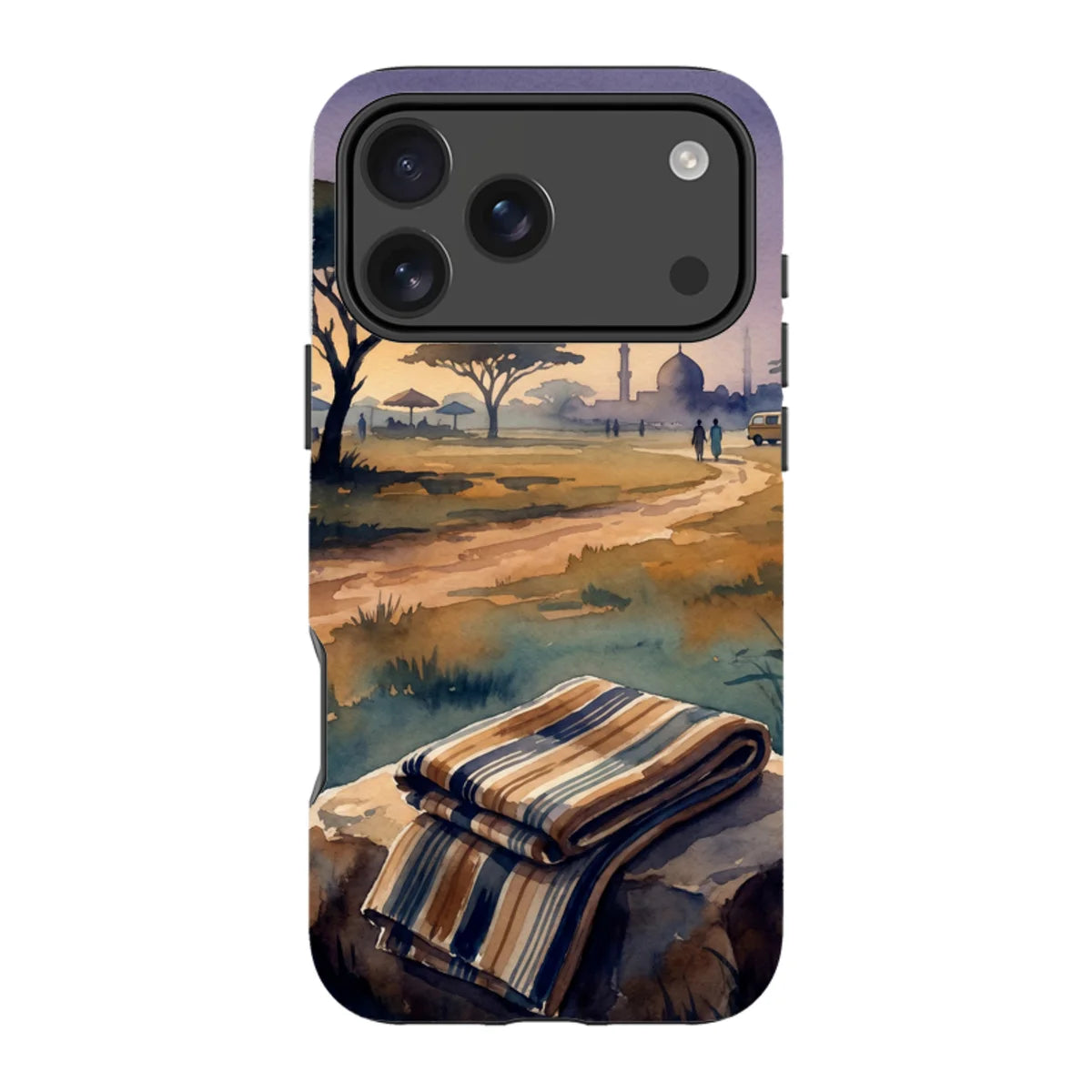 Aso-Oke Accent in the Landscape by Tobi Akinyemi — iPhone 18 Pro Max MagSafe Tough Case — Finnaij