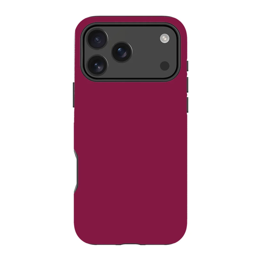 Simple Range Burgundy Orchid — iPhone 18 Pro Max MagSafe Tough Case — Finnaij