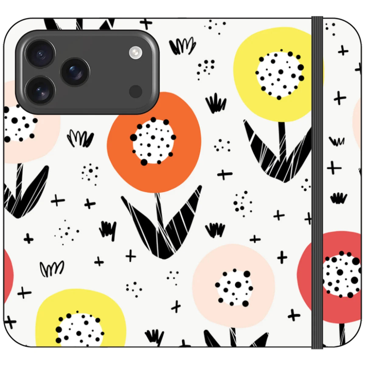Botanical Doodle — iPhone 18 Pro Max Wallet Case — Finnaij
