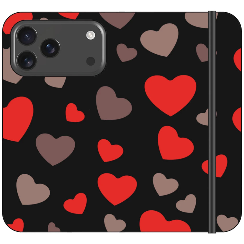 Red Hearts — iPhone 18 Pro Max Wallet Case — Finnaij