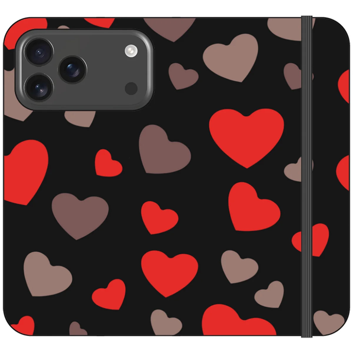 Red Hearts — iPhone 18 Pro Max Wallet Case — Finnaij