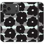 Bold Floral Black — iPhone 18 Pro Max Wallet Case — Finnaij