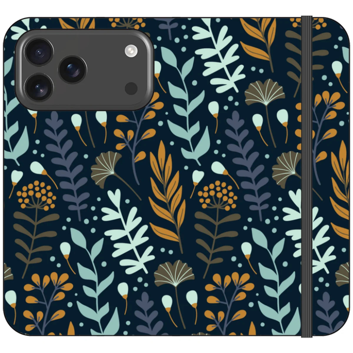 Wild Floral Vegan Leather — iPhone 18 Pro Max Wallet Case — Finnaij
