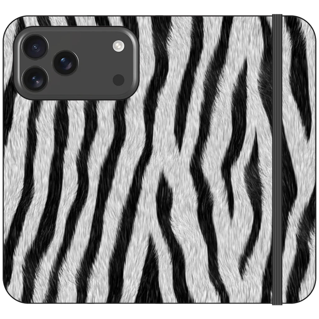 Zebra Groove — iPhone 18 Pro Max Wallet Case — Finnaij
