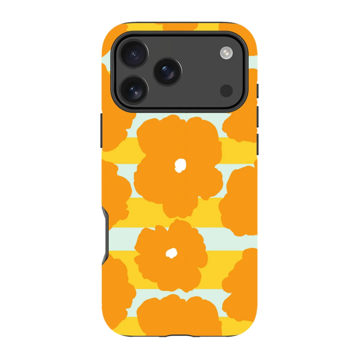 Bold Floral Orange — iPhone 18 Pro Max Tough Case — Finnaij