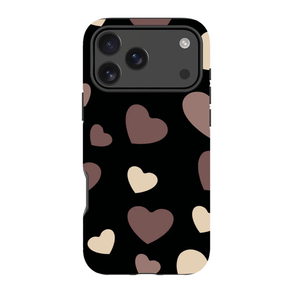 White & Black Hearts — iPhone 18 Pro Max Tough Case — Finnaij