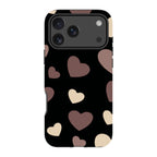 White & Black Hearts — iPhone 18 Pro Max Tough Case — Finnaij