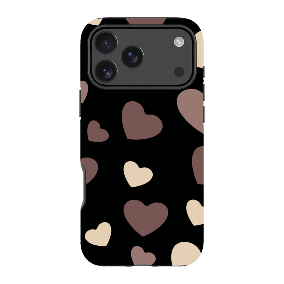 White & Black Hearts — iPhone 18 Pro Max Tough Case — Finnaij