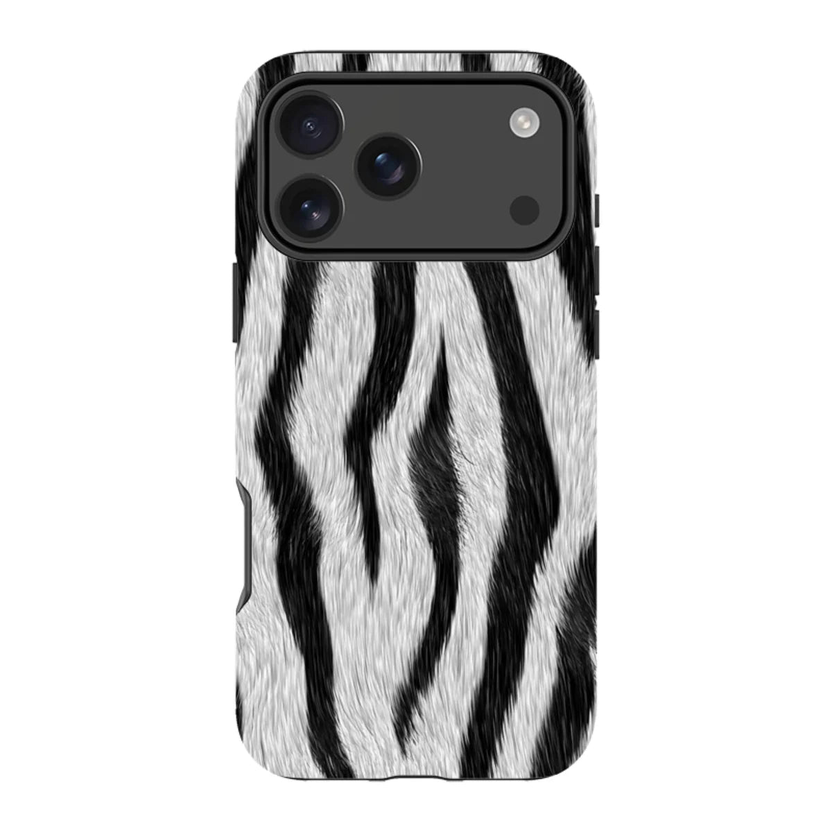 Zebra Groove — iPhone 18 Pro Max Tough Case — Finnaij