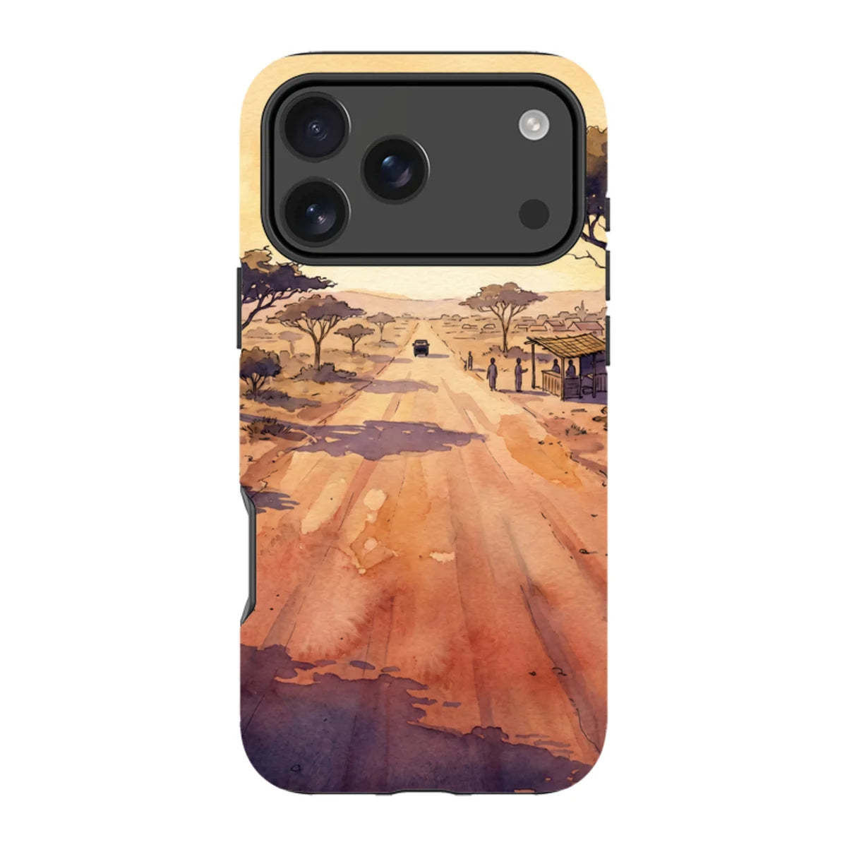 Laterite Road Golden Hour by Tobi Akinyemi — iPhone 18 Pro Max Tough Case — Finnaij