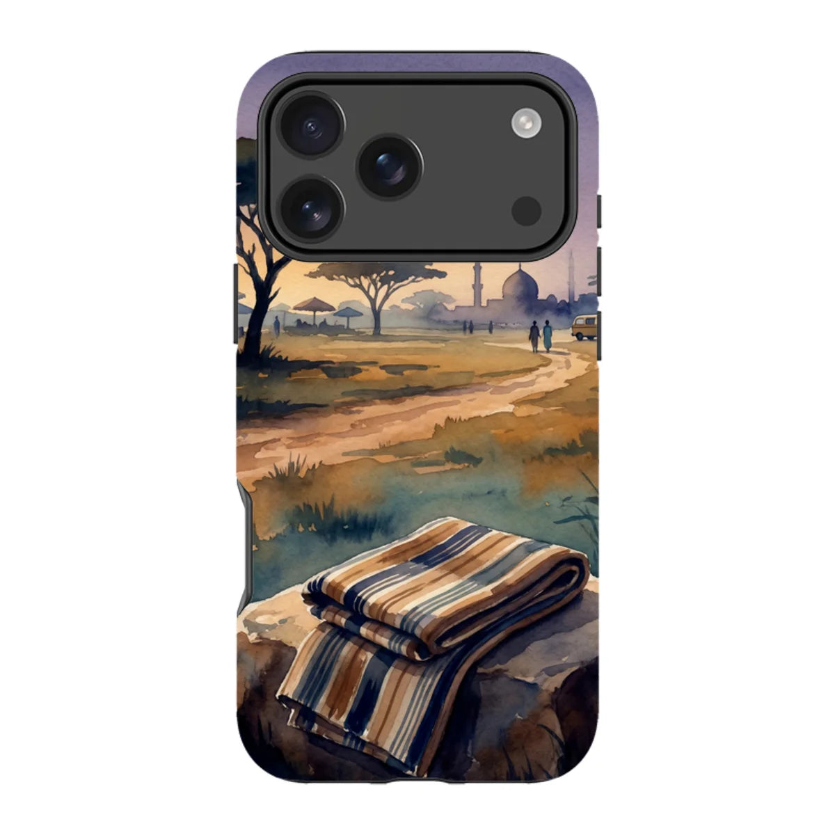 Aso-Oke Accent in the Landscape by Tobi Akinyemi — iPhone 18 Pro Max Tough Case — Finnaij