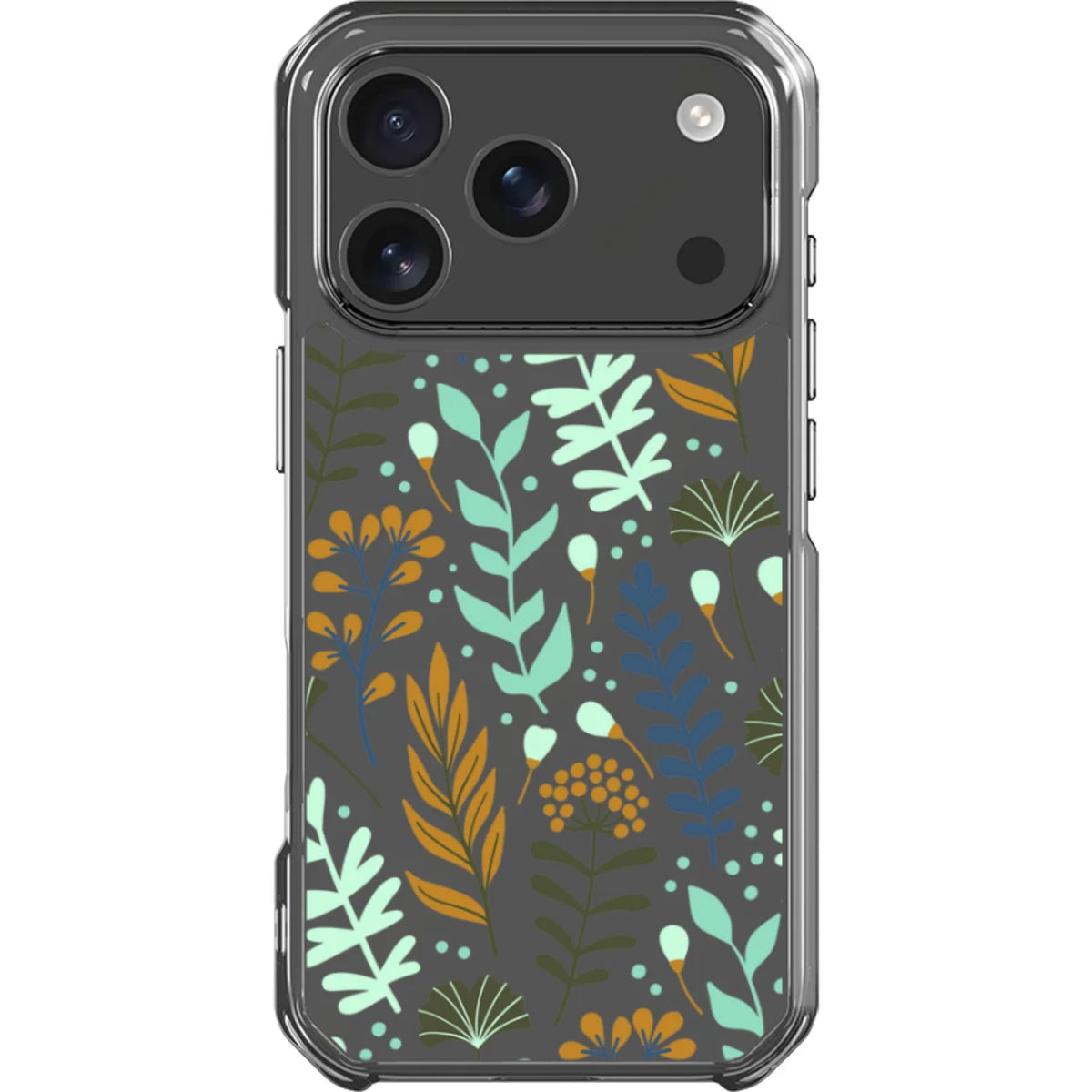 Wild Floral — iPhone 18 Pro Clear Impact Case — Finnaij