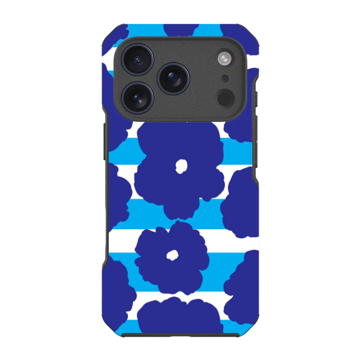 Bold Floral Blue — iPhone 18 Pro Impact Armour MagSafe Case — Finnaij