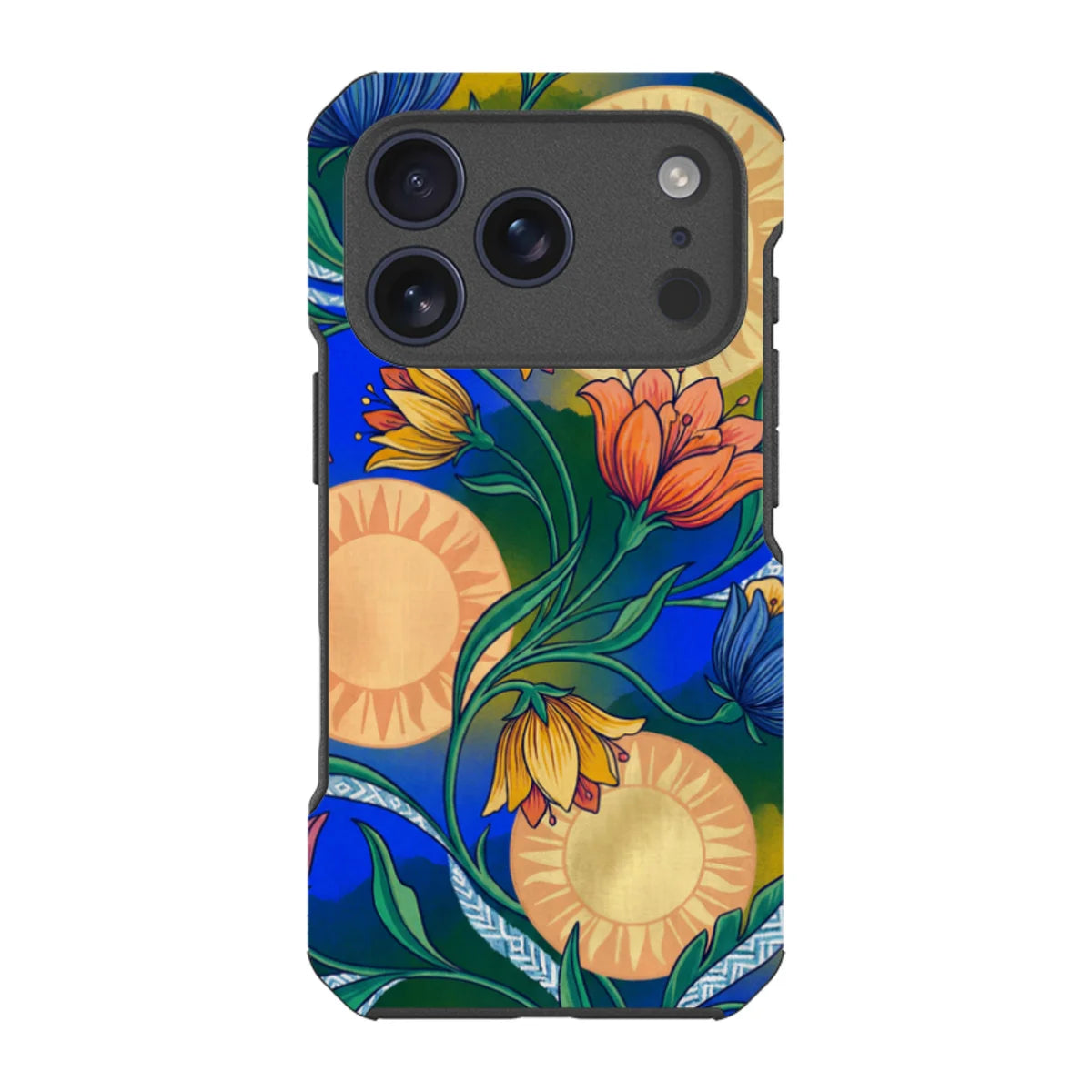 Midnight Sun Garden by Aino Kallio — iPhone 18 Pro Impact Armour MagSafe Case — Finnaij