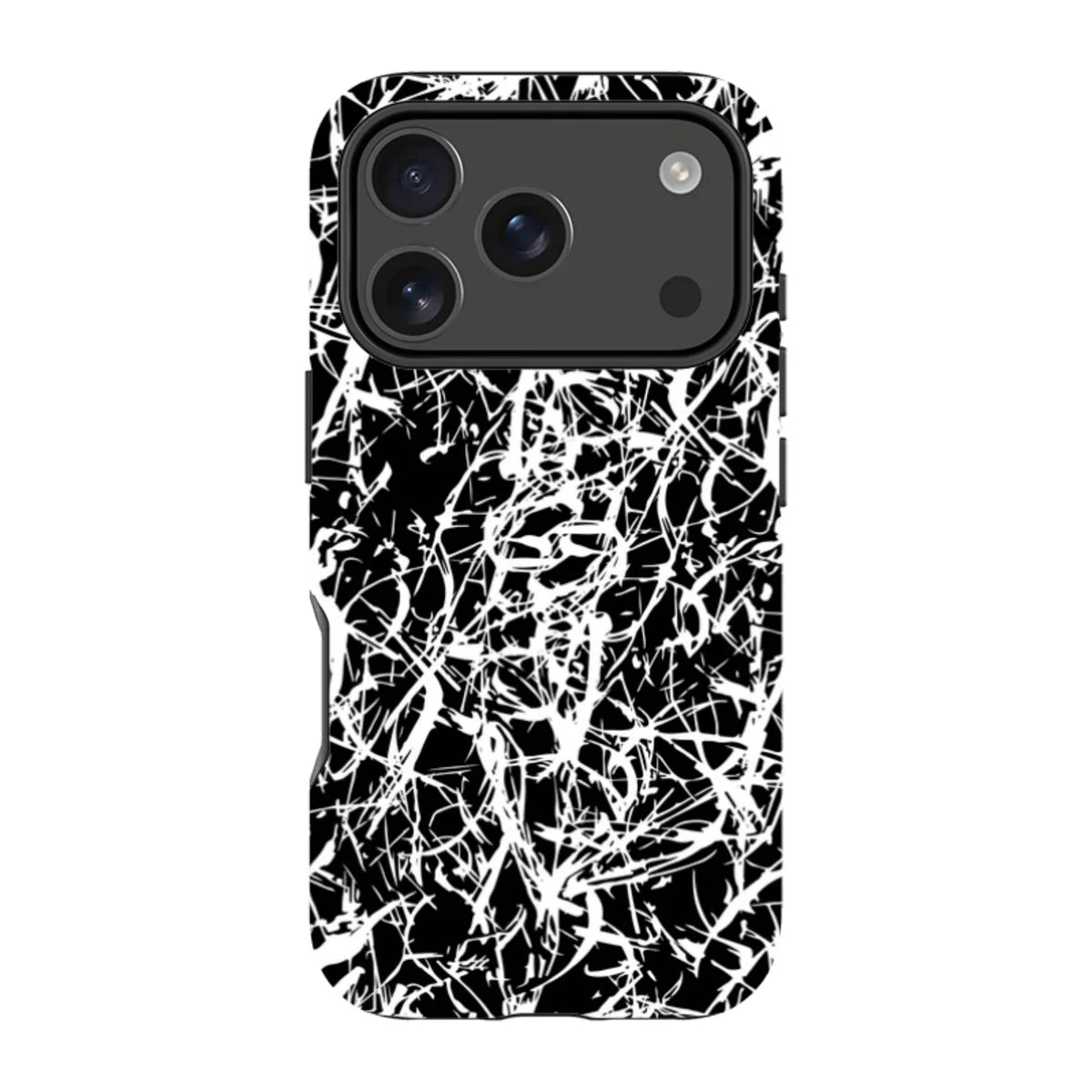 Black-White Grunge — iPhone 18 Pro Magsafe Tough Case — Finnaij