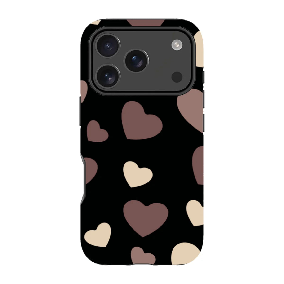 White & Black Hearts- iPhone Magsafe Tough Case — iPhone 18 Pro — Finnaij
