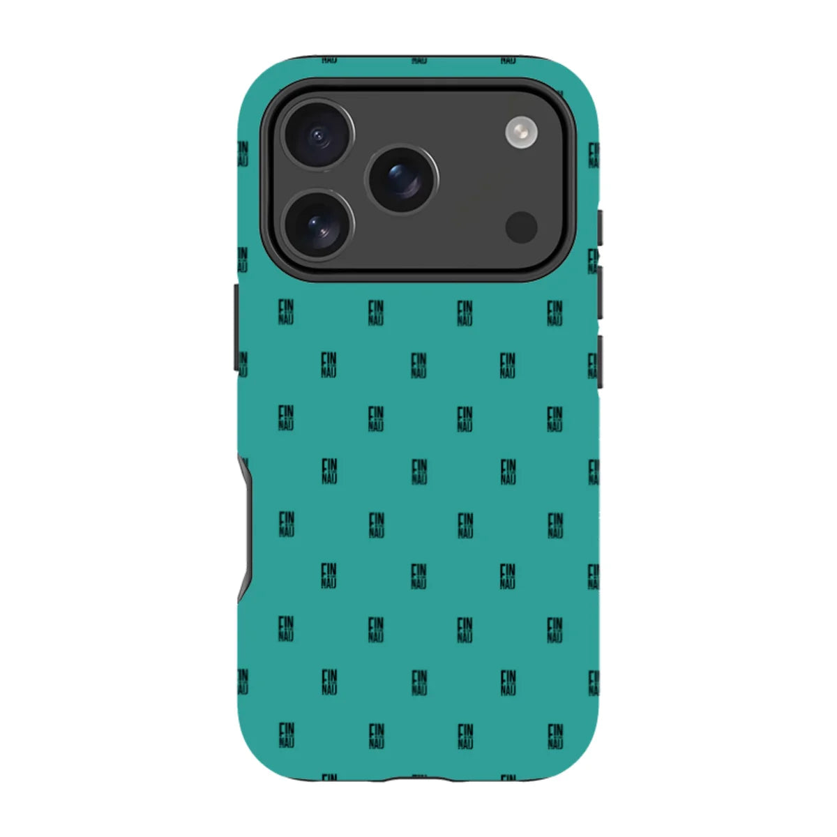 Monogram Teal — iPhone 18 Pro Magsafe Tough Case — Finnaij