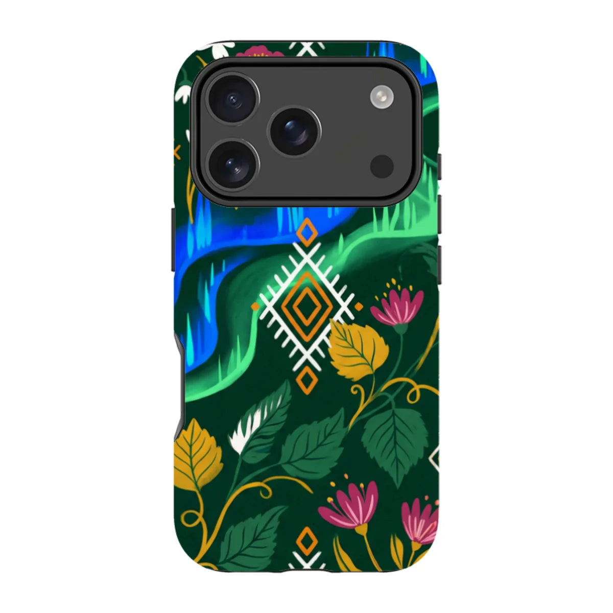 Aurora Birch Bloom by Aino Kallio — iPhone 18 Pro Magsafe Tough Case — Finnaij