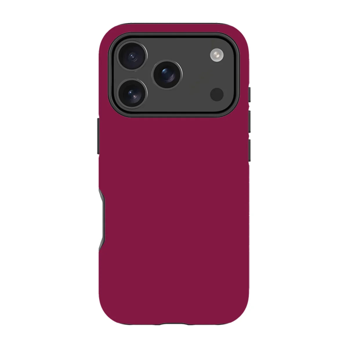 Simple Range Burgundy Orchid — iPhone 18 Pro MagSafe Tough Case — Finnaij
