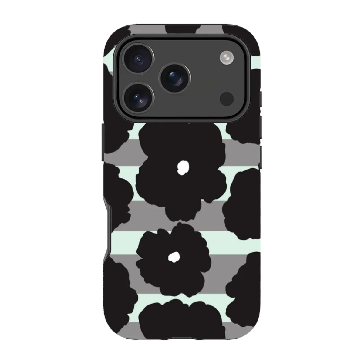 Bold Floral Black — iPhone 18 Pro Tough Case — Finnaij