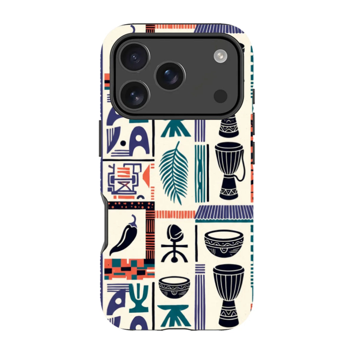 Market Day Icons by Ada Okoye — iPhone 18 Pro Tough Case — Finnaij