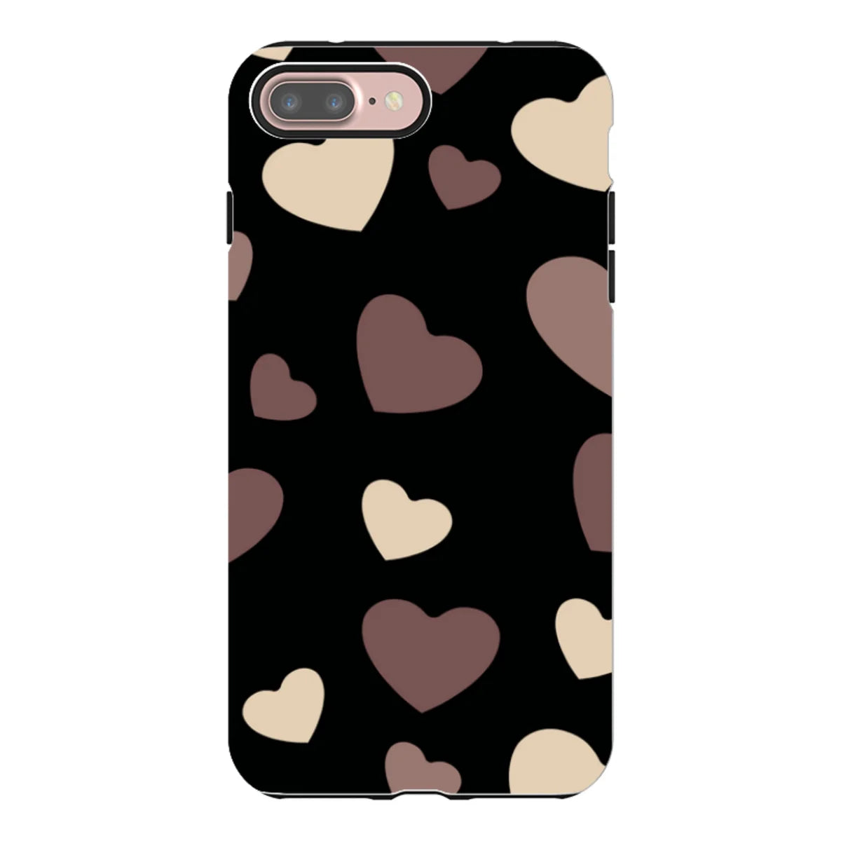 White & Black Hearts — iPhone 8 Plus Tough Case — Finnaij