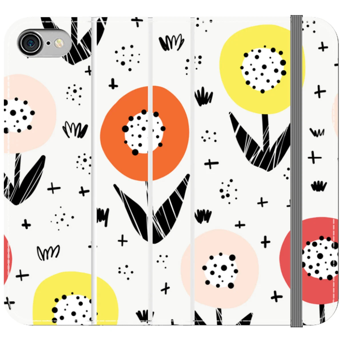 Botanical Doodle — iPhone SE2 (2020) Wallet Case — Finnaij