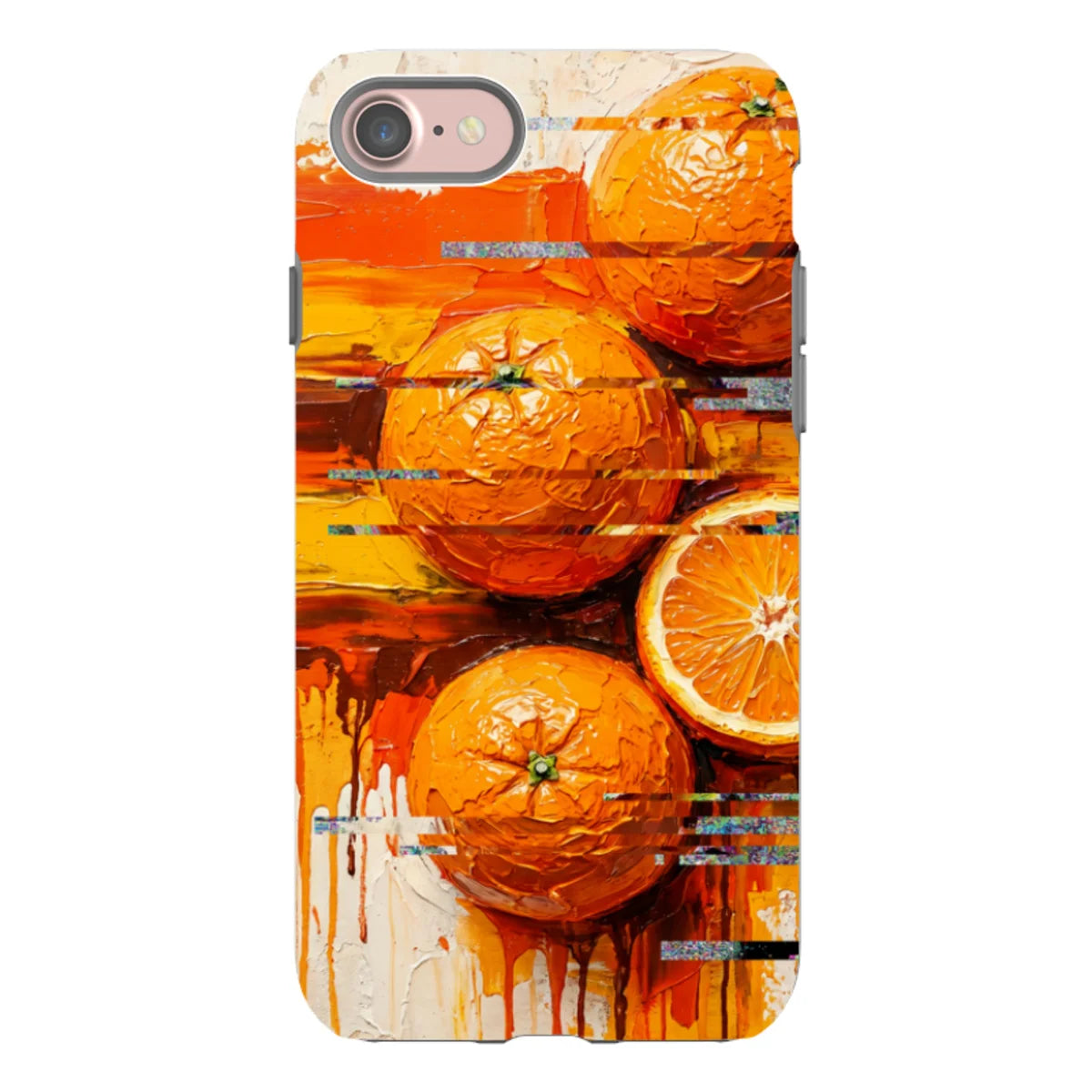Oranges and Citrus Still Life by Frida Lövström — iPhone SE2 Tough Case In Gloss Tough Case — Finnaij