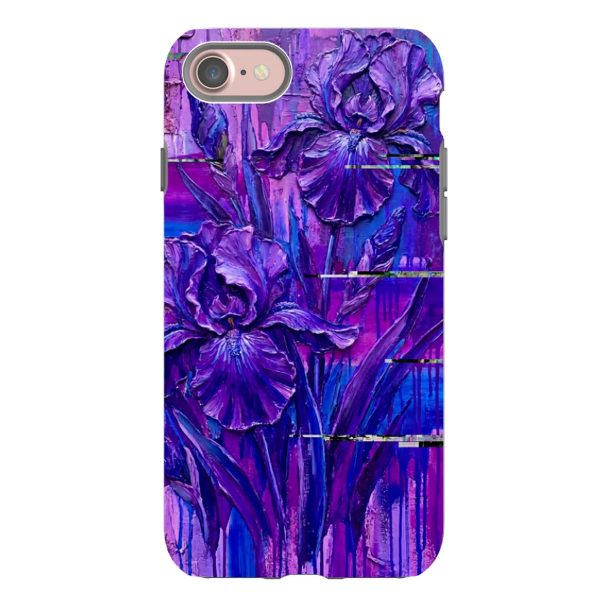 Iris Flowers by Frida Lövström — iPhone SE2 Tough Case In Gloss Tough Case — Finnaij